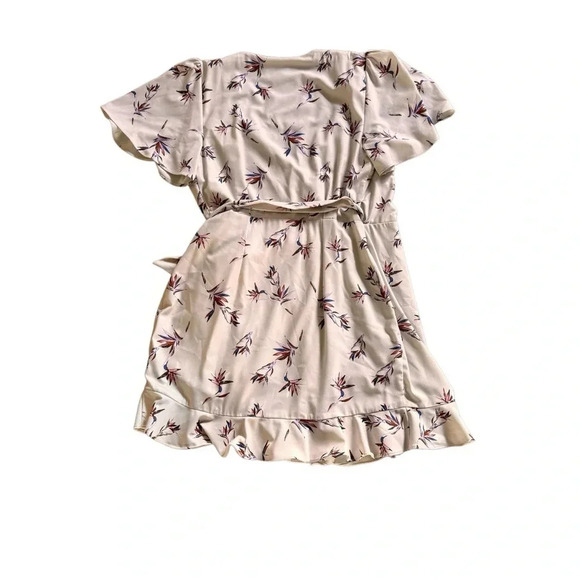 Stylestalker Wrap Penny Mini Dress v-neck short sleeve floral Size M RTR - Picture 3 of 6